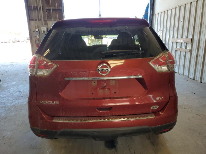 KNMAT2MT8GP672885 - 2016 NISSAN ROGUE S RED photo 6