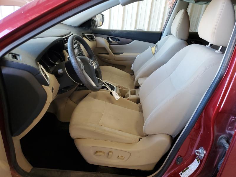 KNMAT2MT8GP672885 - 2016 NISSAN ROGUE S RED photo 7