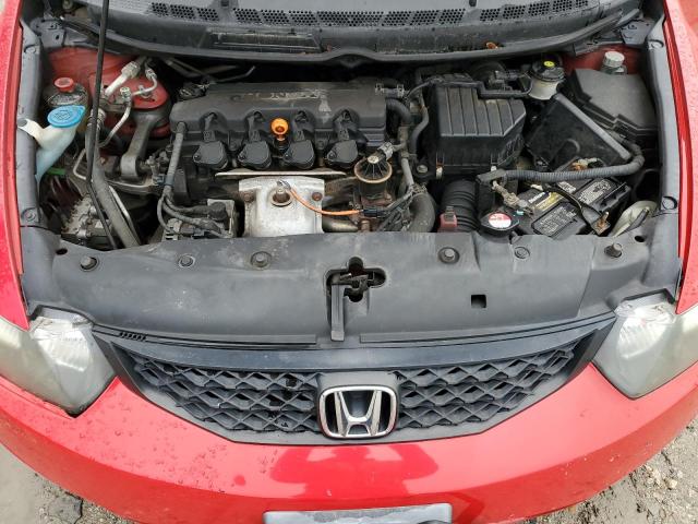 2HGFG11839H501863 - 2009 HONDA CIVIC EX RED photo 11