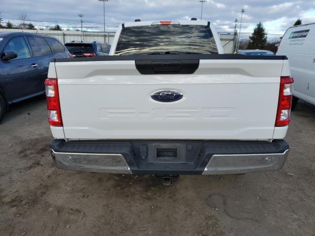 1FTEX1EB0MKD47940 - 2021 FORD F150 SUPER CAB WHITE photo 6