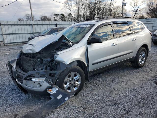 1GNKRFKD6GJ279516 - 2016 CHEVROLET TRAVERSE LS SILVER photo 1