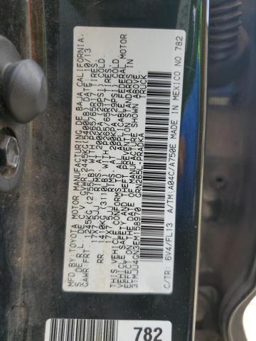 3TMJU4GN3EM158970 - 2014 TOYOTA TACOMA DOUBLE CAB PRERUNNER GREEN photo 12