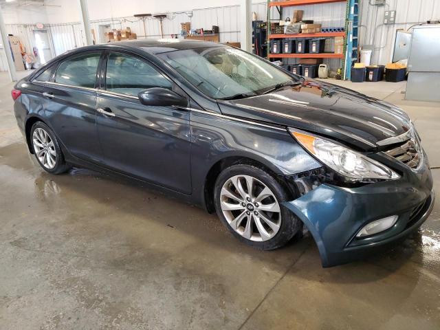 5NPEC4AC3DH784907 - 2013 HYUNDAI SONATA SE BLUE photo 4