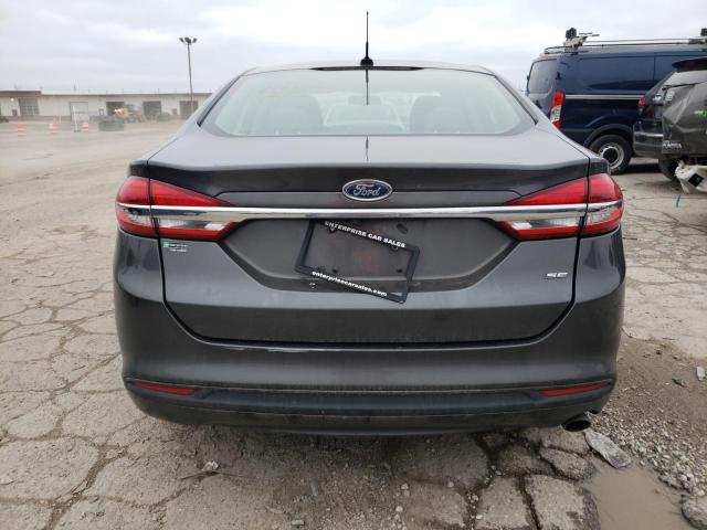 3FA6P0H75JR103591 - 2018 FORD FUSION SE GRAY photo 6