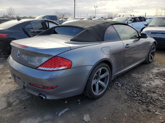 WBAEB53538CX60113 - 2008 BMW 650 I GRAY photo 3