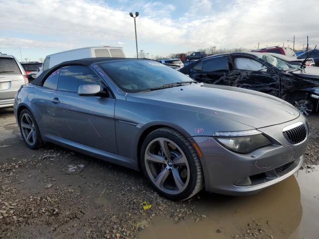 WBAEB53538CX60113 - 2008 BMW 650 I GRAY photo 4