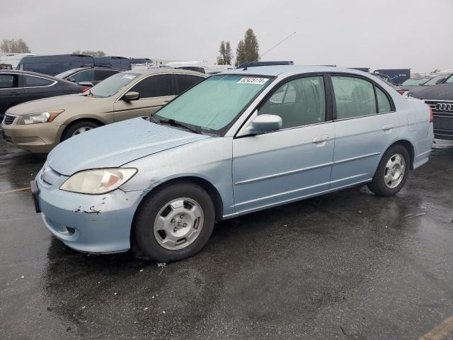 JHMES96685S003013 - 2005 HONDA CIVIC HYBRID BLUE photo 1