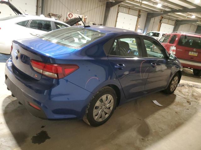 3KPA24AB6KE236796 - 2019 KIA RIO S BLUE photo 3