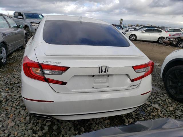 1HGCV1F35KA101605 - 2019 HONDA ACCORD SPORT WHITE photo 6