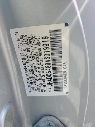 JH4DC54894S019919 - 2004 ACURA RSX 银色 照片 12