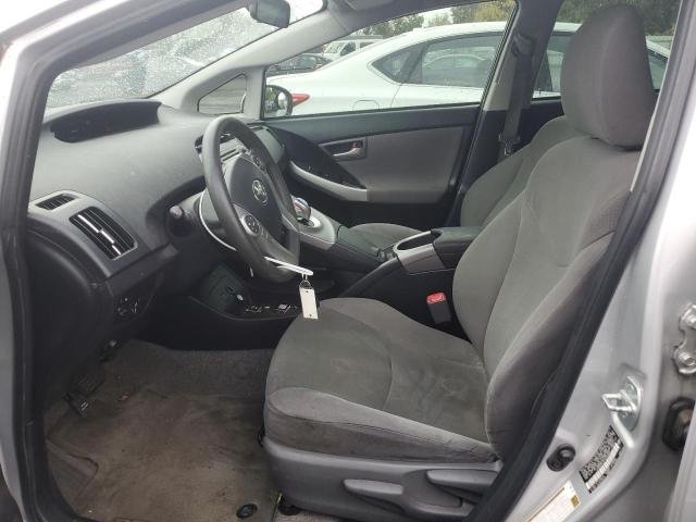 JTDKN3DU3D1653849 - 2013 TOYOTA PRIUS SILVER photo 7