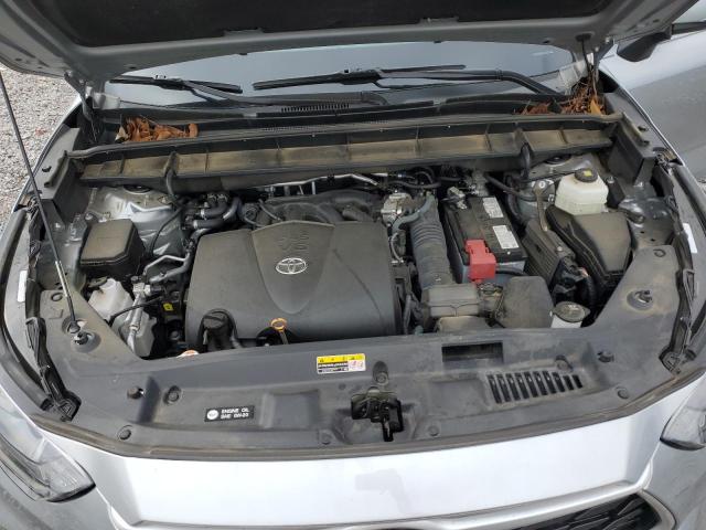 5TDGZRAH0MS518402 - 2021 TOYOTA HIGHLANDER XLE SILVER photo 12