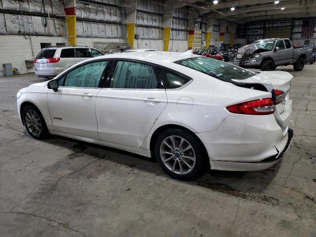 3FA6P0LU5HR149669 - 2017 FORD FUSION SE HYBRID WHITE photo 2