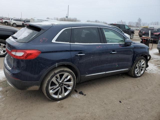 2LMPJ8LR0JBL22285 - 2018 LINCOLN MKX RESERVE Կապույտ լուսանկար 3