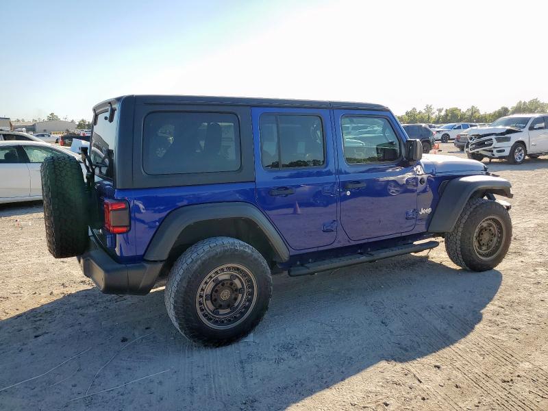 1C4HJXDG6LW333658 - 2020 JEEP WRANGLER U SPORT أزرق صورة 3