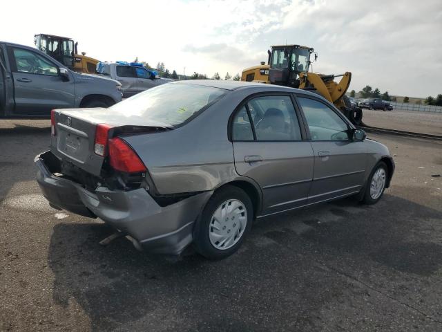 2HGES16645H627838 - 2005 HONDA CIVIC LX GRAY photo 3