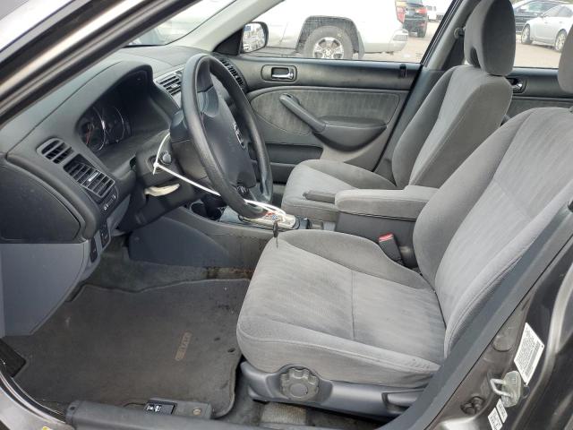 2HGES16645H627838 - 2005 HONDA CIVIC LX GRAY photo 7