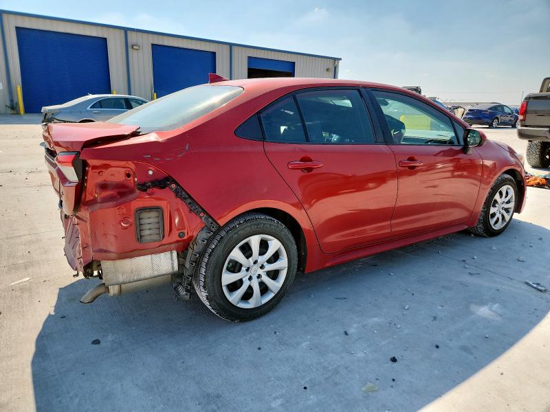 5YFEPMAE1MP222075 - 2021 TOYOTA COROLLA LE წითელი ფოტო 3