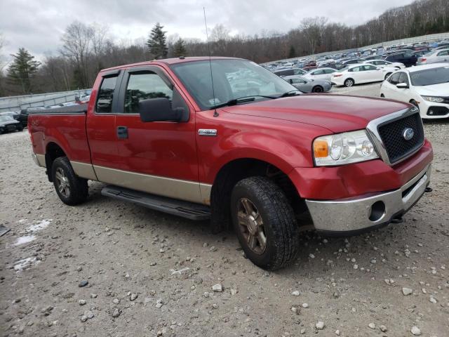 1FTPX14507FB38411 - 2007 FORD F-150 RED photo 4