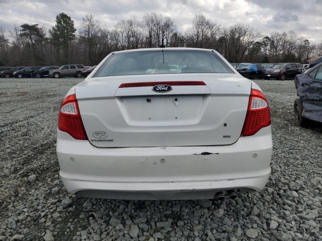 3FAHP0JA8CR112772 - 2012 FORD FUSION SEL WHITE photo 6