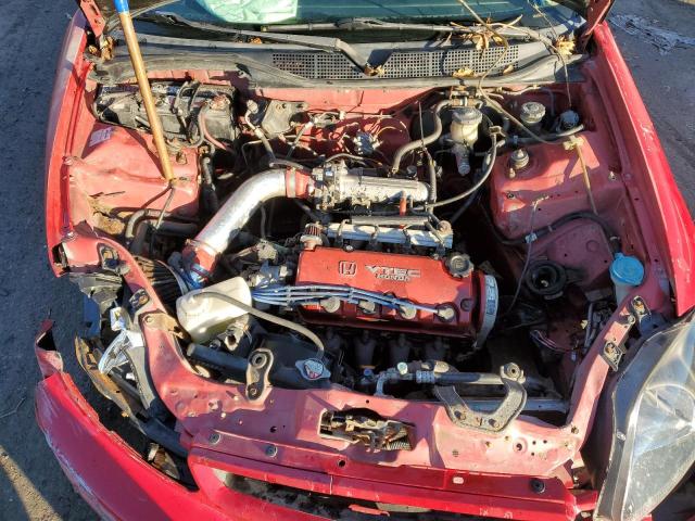 2HGEJ6321TH107417 - 1996 HONDA CIVIC CX RED photo 11