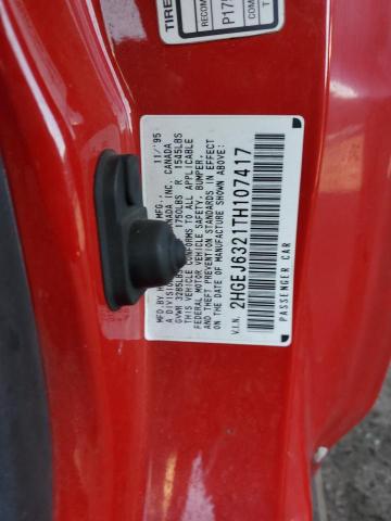 2HGEJ6321TH107417 - 1996 HONDA CIVIC CX RED photo 12