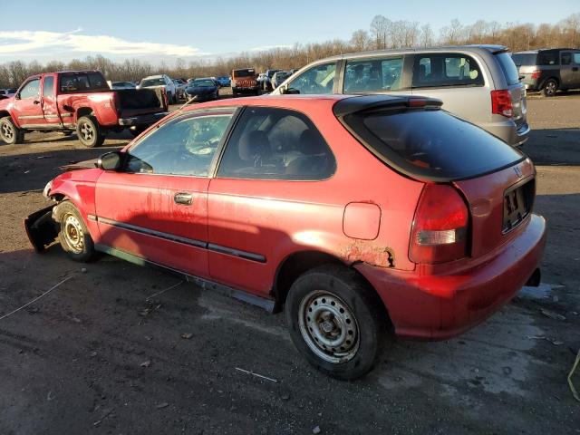 2HGEJ6321TH107417 - 1996 HONDA CIVIC CX RED photo 2