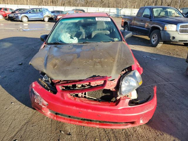 2HGEJ6321TH107417 - 1996 HONDA CIVIC CX RED photo 5