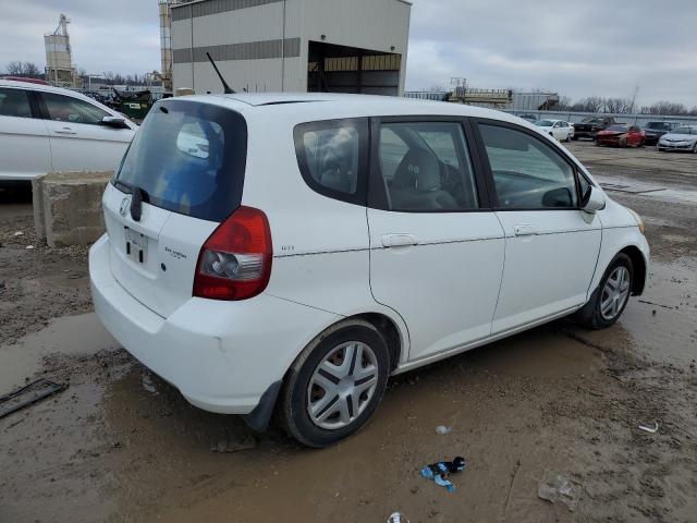 JHMGD38437S029131 - 2007 HONDA FIT WHITE photo 3