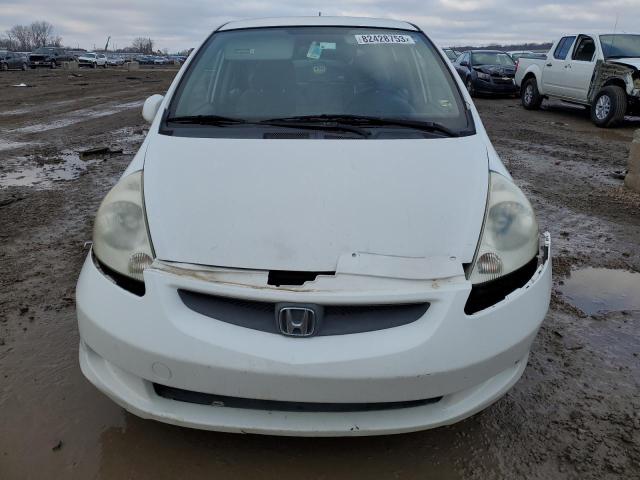 JHMGD38437S029131 - 2007 HONDA FIT WHITE photo 5