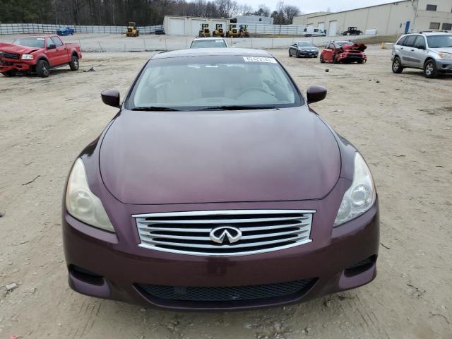 JN1CV6FE8AM355127 - 2010 INFINITI G37 BASE BURGUNDY photo 5