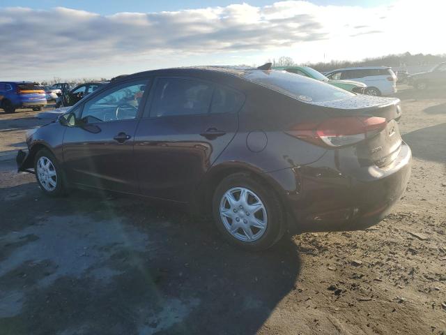 3KPFK4A70JE168026 - 2018 KIA FORTE LX BURGUNDY photo 2