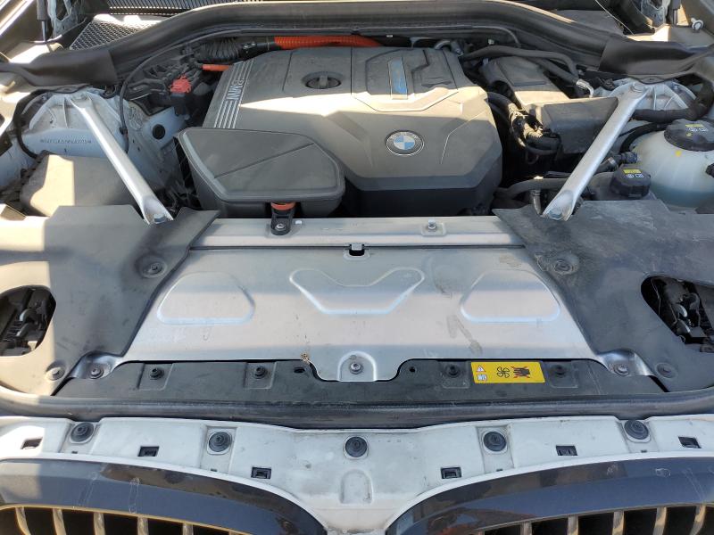 5UXTS1C07M9G03975 - 2021 BMW X3 XDRIVE30E WHITE photo 12