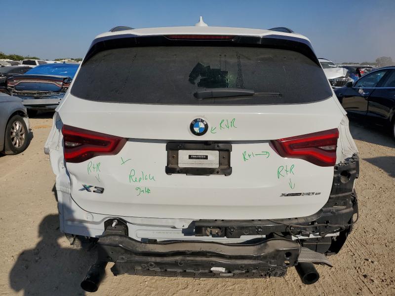 5UXTS1C07M9G03975 - 2021 BMW X3 XDRIVE30E WHITE photo 6