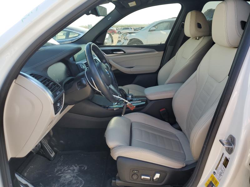 5UXTS1C07M9G03975 - 2021 BMW X3 XDRIVE30E WHITE photo 7