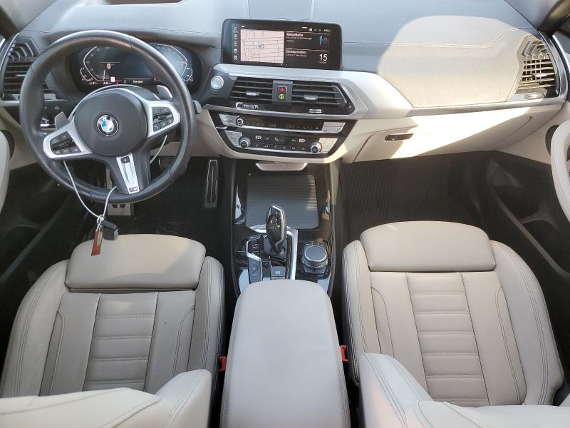 5UXTS1C07M9G03975 - 2021 BMW X3 XDRIVE30E WHITE photo 8