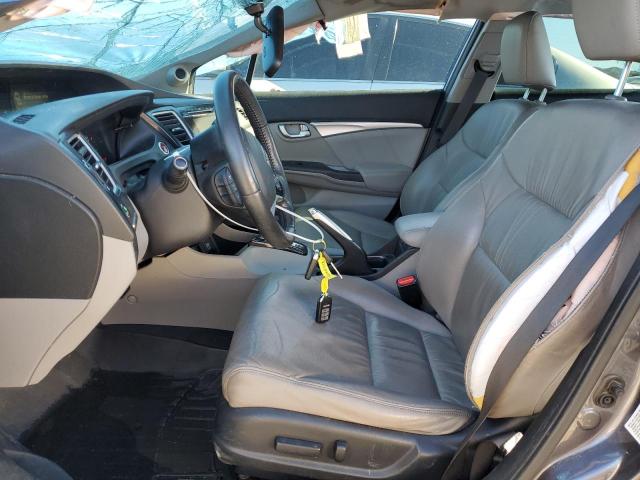 19XFB2F90EE034492 - 2014 HONDA CIVIC EXL Մոխրագույն լուսանկար 7