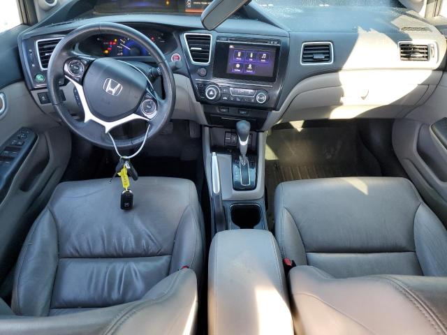 19XFB2F90EE034492 - 2014 HONDA CIVIC EXL Մոխրագույն լուսանկար 8