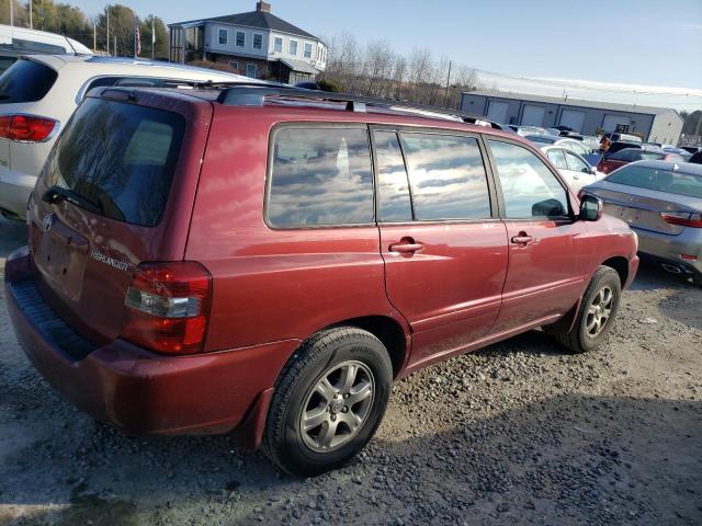 JTEEP21A840019305 - 2004 TOYOTA HIGHLANDER BURGUNDY photo 3