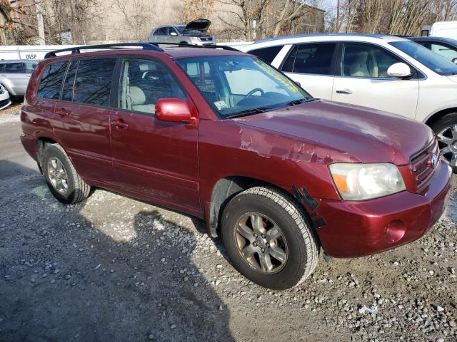 JTEEP21A840019305 - 2004 TOYOTA HIGHLANDER BURGUNDY photo 4