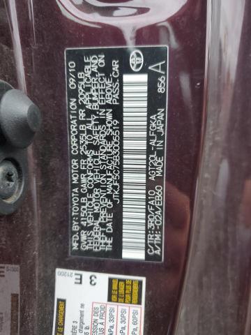 JTKJF5C75B3005519 - 2011 TOYOTA SCION TC 紫色 照片 12