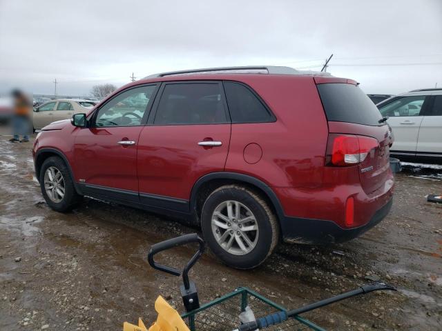 5XYKTCA68EG539147 - 2014 KIA SORENTO LX RED photo 2