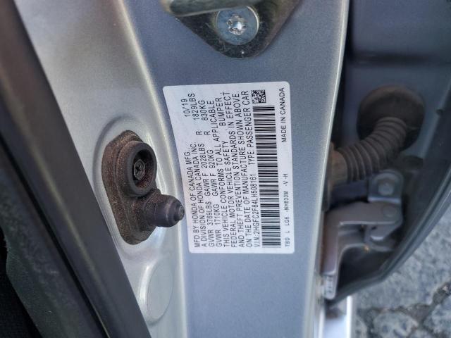 2HGFC2F84LH508161 - 2020 HONDA CIVIC SPORT SILVER photo 12