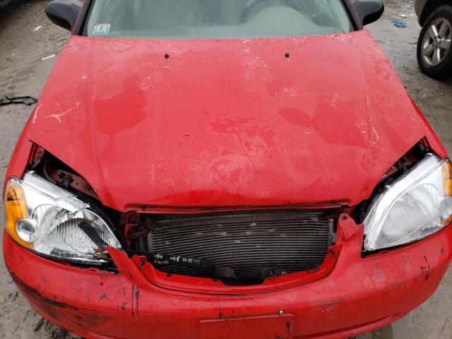 1HGEM22521L064654 - 2001 HONDA CIVIC LX RED photo 11