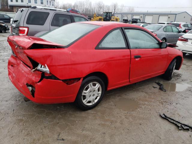 1HGEM22521L064654 - 2001 HONDA CIVIC LX RED photo 3