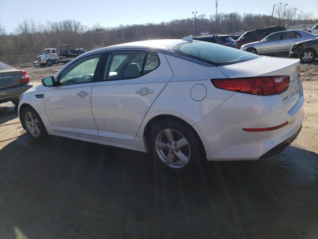 KNAGM4A79F5547010 - 2015 KIA OPTIMA LX WHITE photo 2