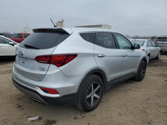 5XYZTDLB2JG571620 - 2018 HYUNDAI SANTA FE S SILVER photo 3