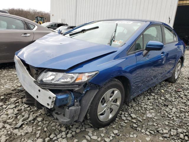 19XFB2F51FE225465 - 2015 HONDA CIVIC LX BLUE photo 1