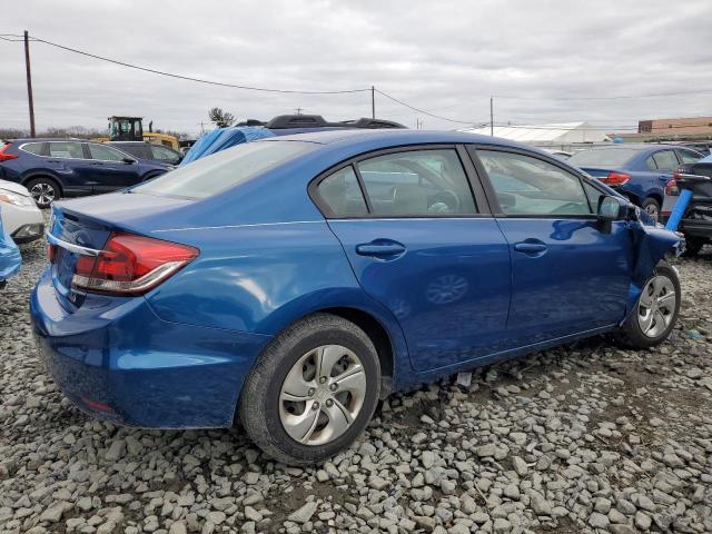 19XFB2F51FE225465 - 2015 HONDA CIVIC LX BLUE photo 3