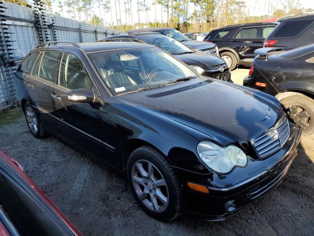 WDBRH81J75F611300 - 2005 MERCEDES-BENZ C 240 SPORTWAGON 4MATIC BLACK photo 4